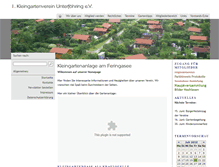 Tablet Screenshot of kleingartenverein-ufg.de